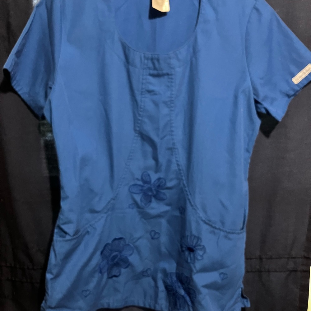 Cherokee Blue Floral Blouse